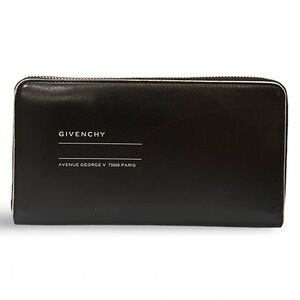 GIVENCHY
Leather Graphic Print Calfskin Zippy Zip around Wallet Authentic